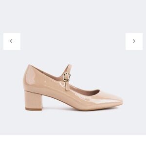 L’intervalle Nude Mary Jane Heels (Rosalba Nude Patent)
